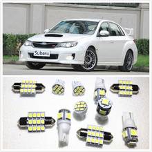 11 set White LED Lights Interior Package 10 & 36mm Map Dome For Subaru BRZ Forester Impreza Legacy Outback Tribeca XV 2000-2017 2024 - buy cheap