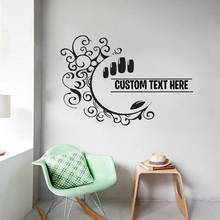 Custom Beauty Text Wall Decal Vinyl Stickers Removable Nail Care Makeup Salon Posters Wall Sticker Room Decoration Murals A425 2024 - buy cheap