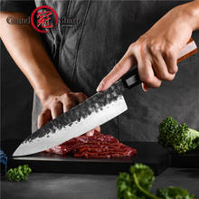 8 Inch Hamdmade Chef Knife 3 Layers Japanese AUS10 Steel Kitchen Knives Cooking Tools Wood Handle Gift Box Grandsharp 2024 - buy cheap