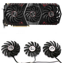 Новый вентилятор охлаждения PLD09210B12HH PLD10010B12HH 6PIN для MSI GEFORCE GTX 1080 Ti Gaming X Trio, Вентиляторы Охлаждения видеокарты 2024 - купить недорого