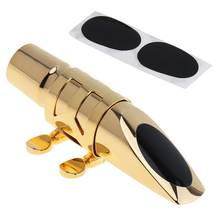 Saxophone Mouthpiece Professional Gold Plated Metal Alto Saxophone Mouthpiece 7 for Playing the Jazz Music Hot 2024 - buy cheap