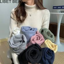 Suéter de cuello alto para mujer, Jersey de punto cálido, de Color sólido minimalista, Top para mujer, otoño e invierno, 2020, SW6694 2024 - compra barato