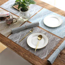 6Pcs Anti-slip Dining Table Placemats Home Kitchen Heat Insulated Mats Weave Tablecloth 2024 - buy cheap