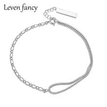 925 Sterling Silver Chain Necklaces for Women Choker Collar Hip Hop Jewelry Clear Cubic Zirconia CZ Wedding Necklaces for Girls 2024 - buy cheap