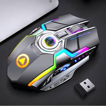Mechanical Mouse 2.4G USB Optical Mouse Wireless Mouse Silent Gaming Mouse With RGB Backlit For Compute Laptop Office Games 2024 - buy cheap
