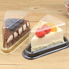 Caja de plástico transparente para Tartas, contenedor para magdalenas, tarta de queso con caja de blíster, 100 Uds. 2024 - compra barato