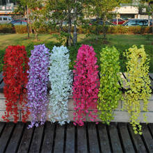 Guirlandas de seda artificiais decorativas de festa de hortênsia, 60cm, para casamento romântico, de seda 2024 - compre barato