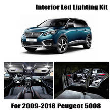 Kit de luz LED Canbus blanca para coche, luz de carga de lectura de mapa de cúpula Interior para Peugeot 2009-2018, accesorios de coche, lámpara de espejo de tocador, 16 Uds. 2024 - compra barato
