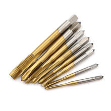 Drill M2/M2.5/M3/M3.5/M4/M5/M6/M8 HSS Titanium Machine Right Hand Tap Spiral Point Thread Plug Handle Taps Dropshipping 2024 - buy cheap