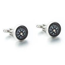 New Arrival Men's Fashion Cufflink Compass Design cufflinks Funny Cufflings Father's day gifts 2024 - buy cheap