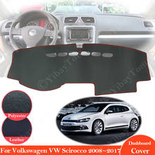 Alfombrilla de cuero antideslizante para salpicadero de coche, parasol, accesorios para alfombra, para Volkswagen VW Scirocco 2008 ~ 2017, 2015 2024 - compra barato