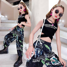 Korean Summer Girls Sleeveless Performance Suit Little Girl Hip-hop Sports Suit Children Cute Clothes Suit Teenage Kids Outfits 2024 - buy cheap