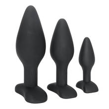 VATINE Sex Toys for Men Women Gay Anal Plug Butt Plug S/M/L 3Pcs/Set Prostate Massager Black Adult Products Anal Trainer 2024 - buy cheap