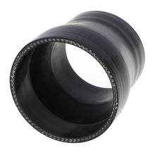 Redutor de mangueira de silicone reto, 2 peças, preto, 2 "a 2.5", 51-63mm, acoplador turbo, 2 peças 2024 - compre barato