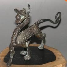 YM 311 Chinesa Antiga estátua de bronze Chinês hand-made dragão 6 polegada 2024 - compre barato
