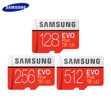 100% Original SAMSUNG Memory Card 512GB 256GB High Speed 100 MB/S Micro SD Class 10 U3 UHS-I EVO PLUS 128GB TF Card 2024 - buy cheap