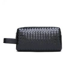 New Design Men's Handbag Fashion Woven Day Clutch Male Business Travel Bag Wash Bag Big Capacity Casual Bag for Man 2024 - buy cheap