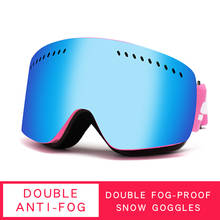 SEARIPE-Gafas de esquí UV400 para hombre y mujer, protección para Snowboard, antivaho, grandes, para nieve, moto de nieve, deporte al aire libre 2024 - compra barato