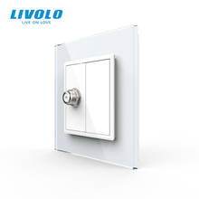Livolo стандарт ЕС производство Хрустальная стеклянная панель, спутниковая настенная розетка 2024 - купить недорого