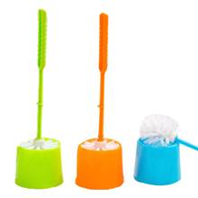 Creative Toilet Brush Thick Plastic Long Handle Bathroom Cleaning Brush with Holder Base for Home Hotel Bathroom 2024 - buy cheap