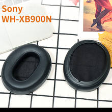 Almohadillas de repuesto para los oídos, almohadillas de espuma viscoelástica suave de cuero negro para Sony WH-XB900N, 1 par 2024 - compra barato