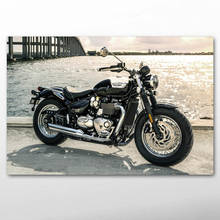 Картины на холсте Триумф бонневиль Speedmaster мотоцикл Супербайк настенные художественные плакаты и принты для декора комнаты 2024 - купить недорого