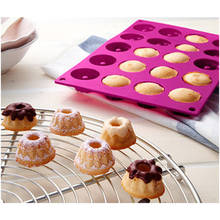 20 Cavity Silicone Chocolate Mold 3D Mini Pudding Chiffon Cake Mold DIY Baking Pastry Tools 2024 - buy cheap