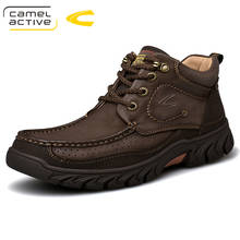 Camel Active New Men Shoes Mens Winter Snow Boots Martins Leather Shoes Ankle Boots Waterproof Motorcycle Casual Coturno Botas 2024 - buy cheap