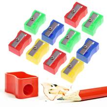 10Pcs Plastic Single Hole Pencil Hand-held Sharpener School Office Stationery 2024 - buy cheap