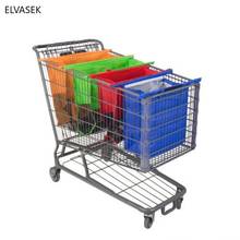Hot Sale 4PCS/Set Shopping Cart Trolley Bags Foldable Reusable Grocery Shopping Bag Eco Supermarket Bag Bolsas 2021 New Fashion 2024 - buy cheap