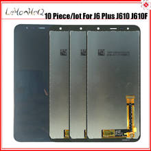 Pantalla LCD AMOLED para móvil, montaje de digitalizador táctil para Samsung Galaxy J6 Plus J6 + 2018 J610 SM-J610F J610FN, 10 unids/lote 2024 - compra barato
