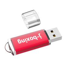 J-boxing rectángulo 128GB unidad USB Flash rojo pendrive con memoria de alta capacidad de almacenamiento de pulgar para PC Mac MP3 MP4 U disco 2024 - compra barato