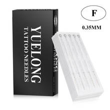 Agujas de tatuaje profesionales, tamaño 5F 7F 9F 11F 13F 15F, surtido estéril desechable, 0,35mm, 50 Uds. 2024 - compra barato