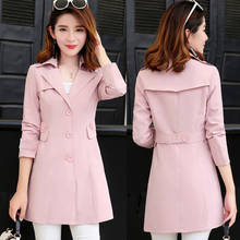 Spring Autumn Fashion Windbreakers Womens Casual Slim Trench Coats Female Single-breasted Coats Tops Women Thin Wild Trench Coat 2024 - buy cheap