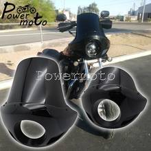 For Harley Dyna FXD Touring Cafe Racer Fat Bob FXBB Motorcycle Windshield Front Headlight Fairing Outer Mask Upper Cowl 35-49mm 2024 - buy cheap