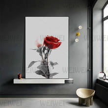 Red Rose Flowers Home Decoration Painting High Heels Living Room Wall Canvas Poster Concentric Lock Bedroom Prints and Pictures 2024 - buy cheap