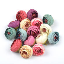 30 шт., шелковые розы для украшения свадебной комнаты, 4 см 2024 - купить недорого