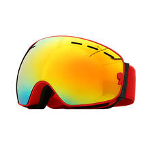 Лыжные очки для мужчин и женщин, очки для сноуборда, очки для катания на лыжах с защитой от уф400 лучей, противотуманные снежные лыжные очки 2024 - купить недорого