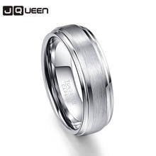 Anillos de boda de carburo de tungsteno 100% para hombres, Anillos de Color plateado, varios tamaños, Pierscienie 2024 - compra barato