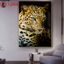 Laiba Diamond Painting 5d leopard Diamond Embroidery Animal Picture Of Rhinestone Home Decor Cross Stitch Needlework Gift decor 2024 - buy cheap