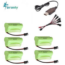 Ni-MH-batería recargable de 3,6 v y 3000mah, Cargador USB para juguetes de control remoto, coche, tanque, tren, Robot, barco, pistolas, AA, 3,6 v, Modelo T 2024 - compra barato