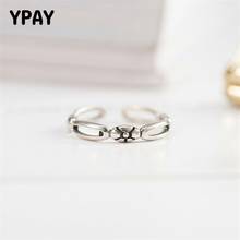 Женское Открытое кольцо YPAY, из серебра 925 пробы, с маленькими цветами, YMR340 2024 - купить недорого