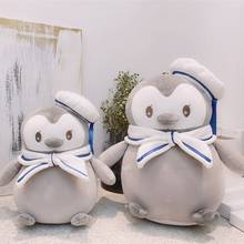 Muñeco de peluche de 40cm con forma de pingüino para niños y niñas, muñeco de peluche de 40cm con diseño de Estilo marinero de pingüino 2024 - compra barato