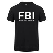 Camiseta divertida estampada con el cuerpo del Inspector masculino del FBL de EE. UU. Para hombres Camiseta de manga corta de verano Casual de algodón Streetwear camiseta 2024 - compra barato