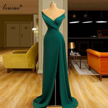 Simple Dark Green Cocktail Dresses Mermaid Long Fairy Prom Dresses Women Party NIght Sexy Evening Gowns Robes De Cocktail 2024 - buy cheap