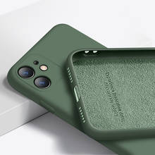 Оригинальный жидкий силиконовый чехол для iPhone 11 Pro Max SE 2020 6 6s 7 8 Plus для iPhone X Xs Max XR чехол мягкая защита для объектива камеры 2024 - купить недорого