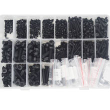 Black Nylon Phillips Pan Flat Head Machine screw Nut Flat Washer Round Countersunk Bolt M2 M2.5 M3 M4 M5 M6 Assortment Kit 2024 - buy cheap