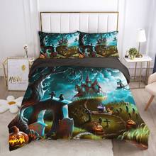 Cartoon Hallowmas Kids Bedding set for Children baby boy girls Duvet cover set pillow case Bed linens Quilt cover 140X200 witch 2024 - buy cheap