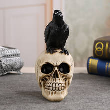 Modern Craft Skull Statue Resin Home Decor Accessories Halloween Props Fireplace Loft Craft Gift Bar Skull Model decoration 2024 - buy cheap