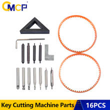 16pcs End Milling Cutter For All Vertical Key Copy Machine Key Cutting Machine Parts  Drill Bit Locksmith Tools Key Cutter Blade 2024 - buy cheap